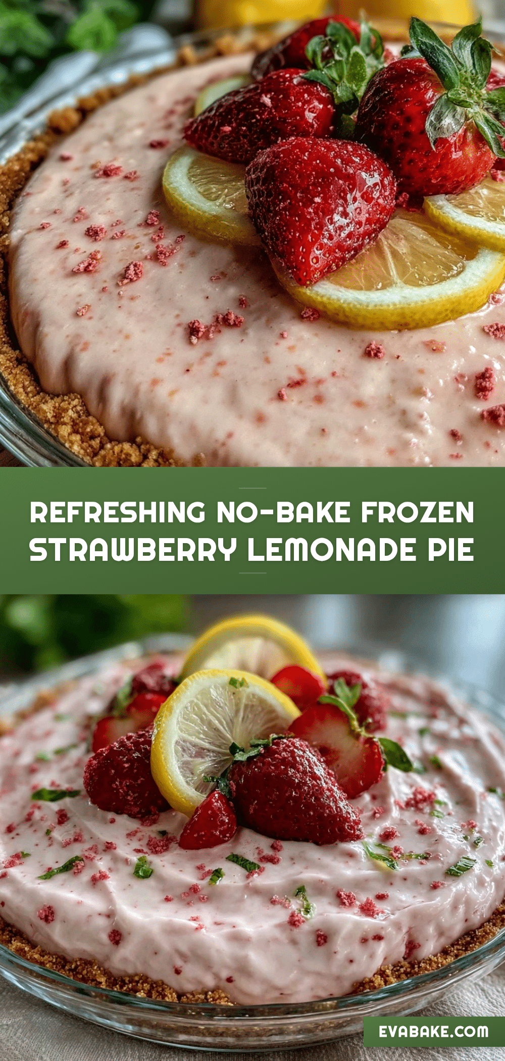 frozen strawberry lemonade pie recipe