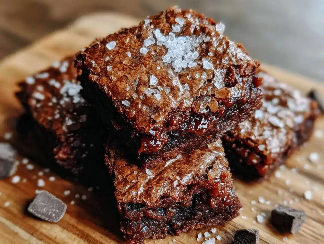 fudgy brownies with crackly tops preparation steps