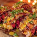 garlic butter grilled lobster tails - featured image
