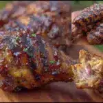 grilled bbq chicken drumsticks - featured image