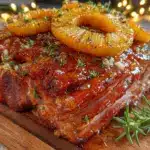 honey-bourbon glazed ham - featured image