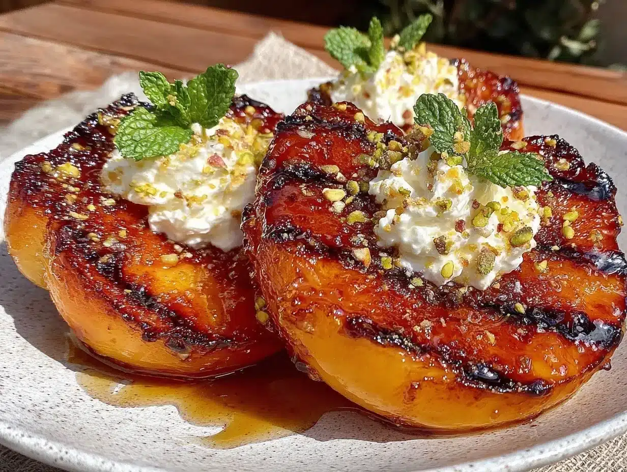 honey butter grilled peaches preparation steps
