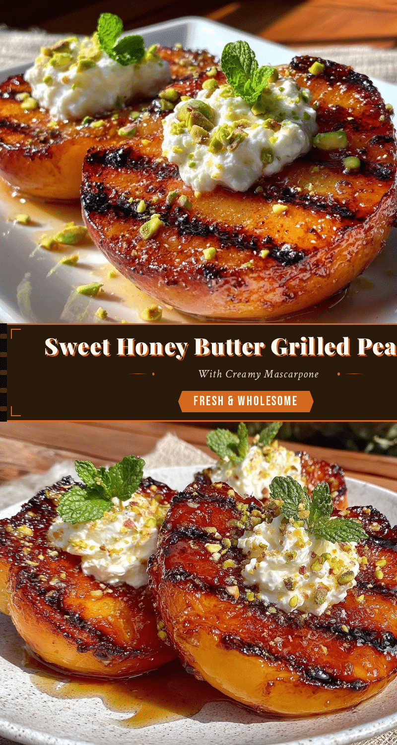 honey butter grilled peaches recipe