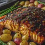 honey mustard salmon - featured image
