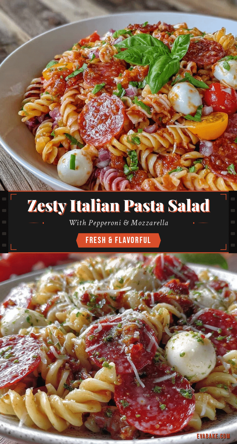 italian pasta salad with pepperoni and mozzarella recipe