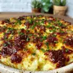 loaded mashed potato casserole - featured image