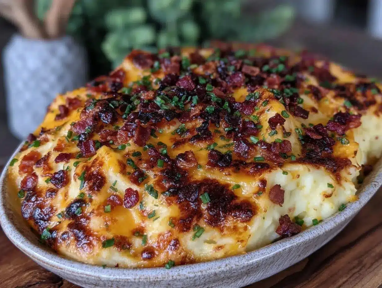 loaded mashed potato casserole preparation steps