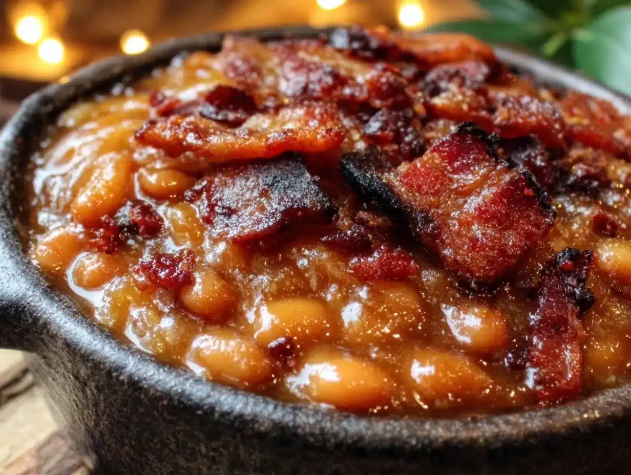 maple bacon baked beans preparation steps