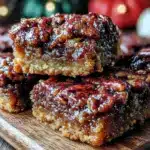 maple bourbon pecan pie bars - featured image