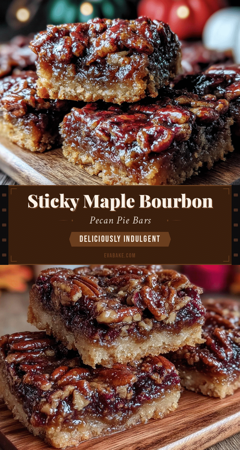 maple bourbon pecan pie bars recipe