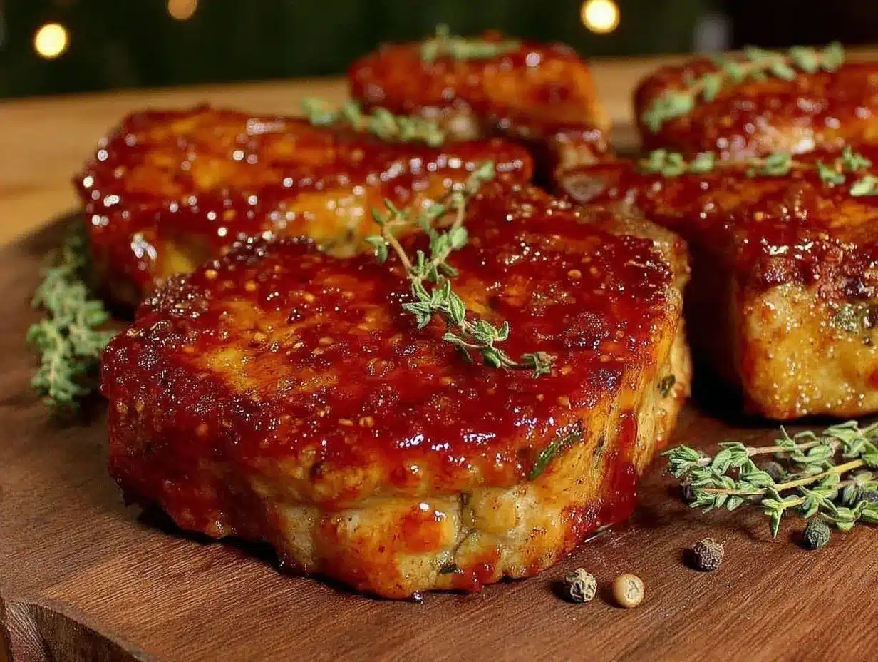 maple whiskey glazed pork chops preparation steps