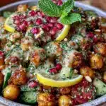 Mediterranean chickpea salad bowl - featured image