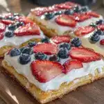 mini american flag fruit pizzas - featured image