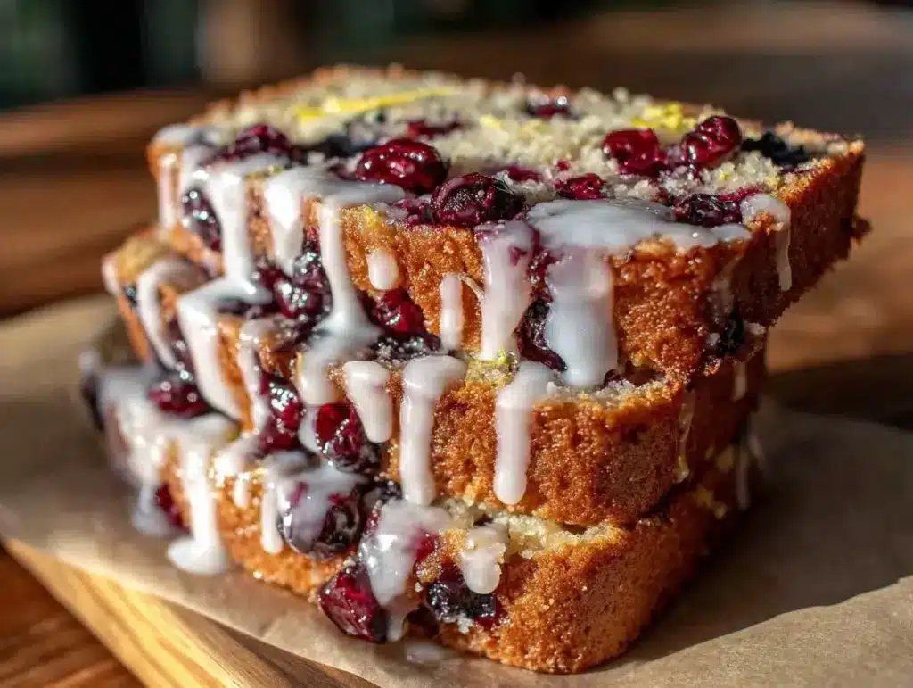 moist blueberry zucchini bread - featured image