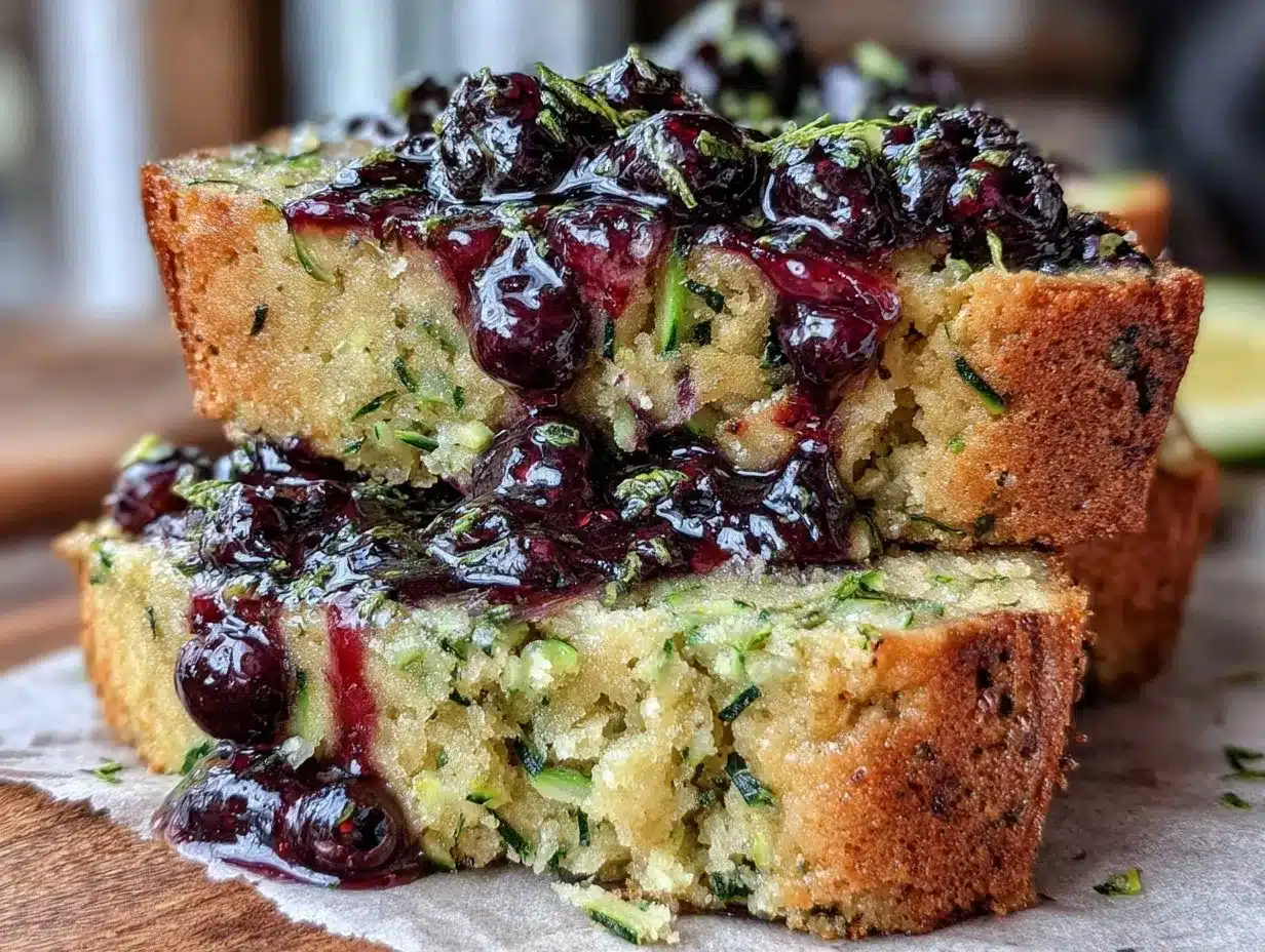 moist blueberry zucchini bread preparation steps