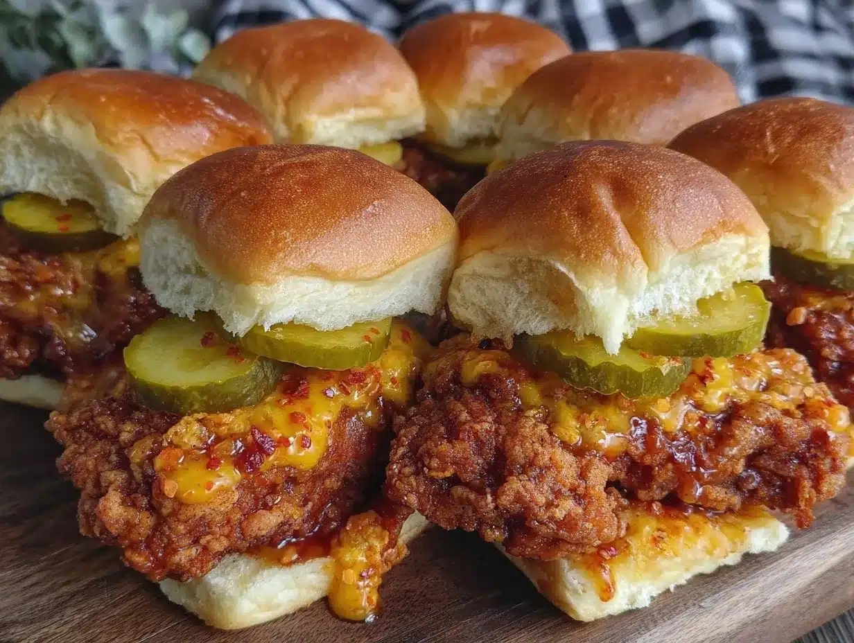 Nashville hot chicken sliders preparation steps