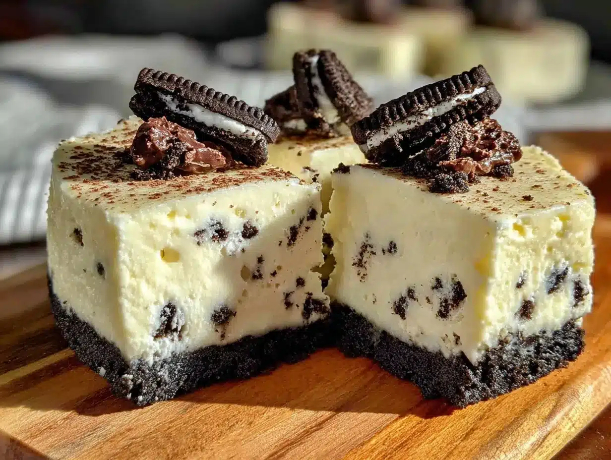 no-bake Oreo cheesecake preparation steps