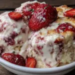 no-churn strawberry shortcake ice cream - featured image