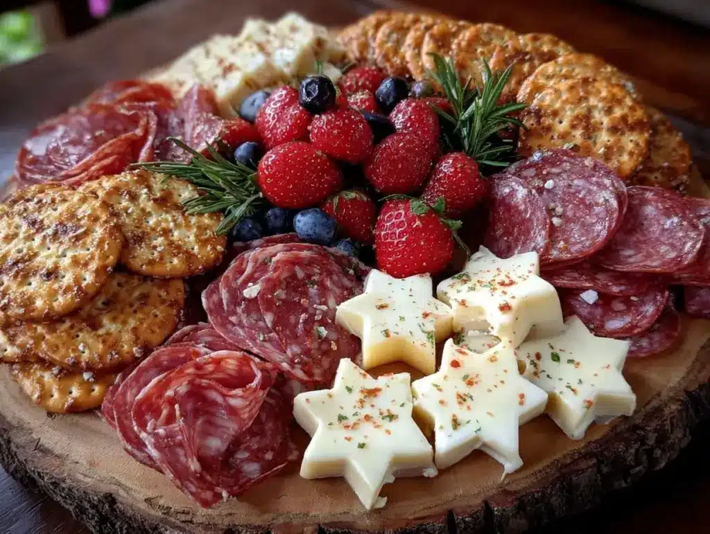 patriotic charcuterie board - featured image