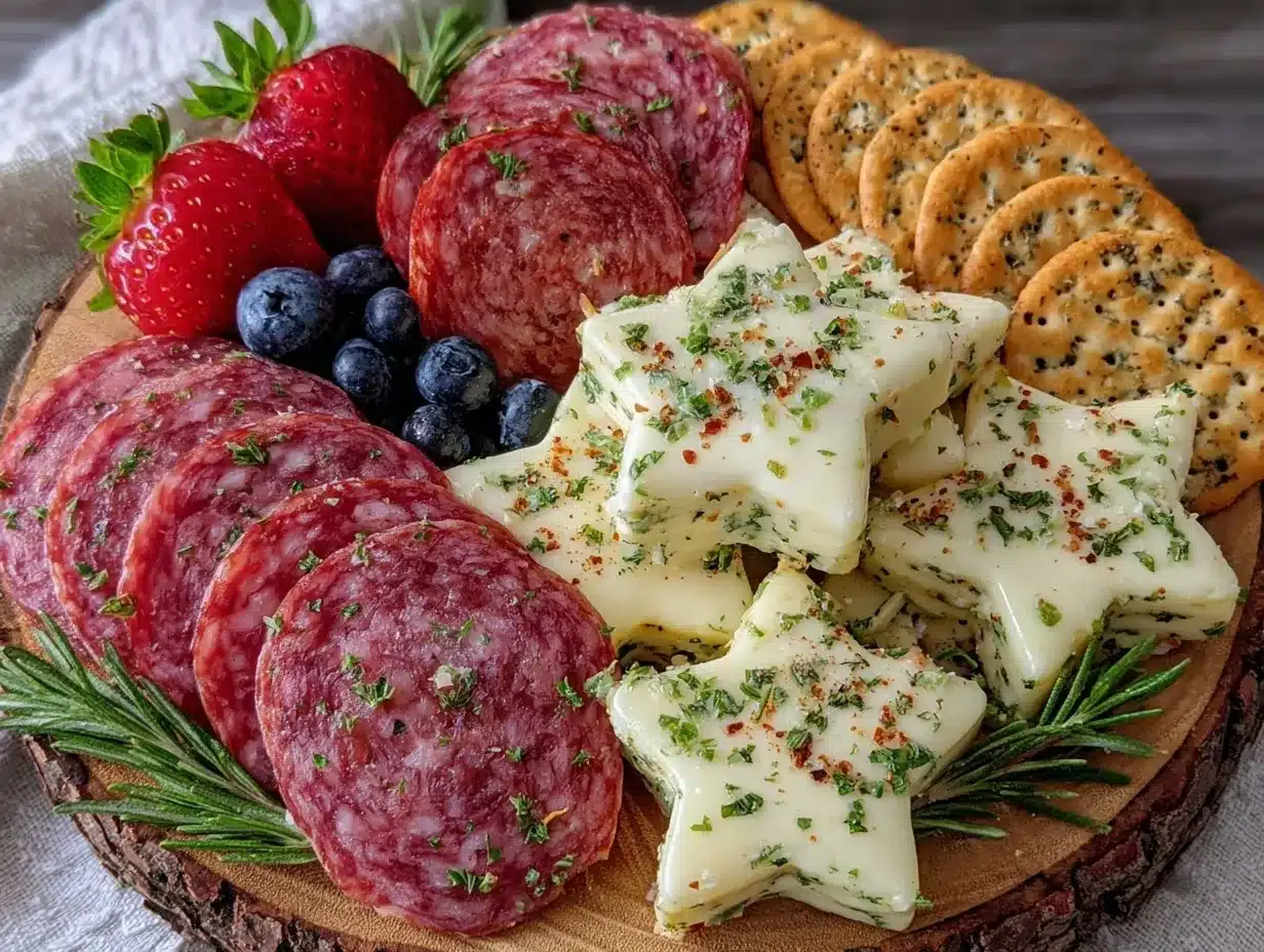 patriotic charcuterie board preparation steps