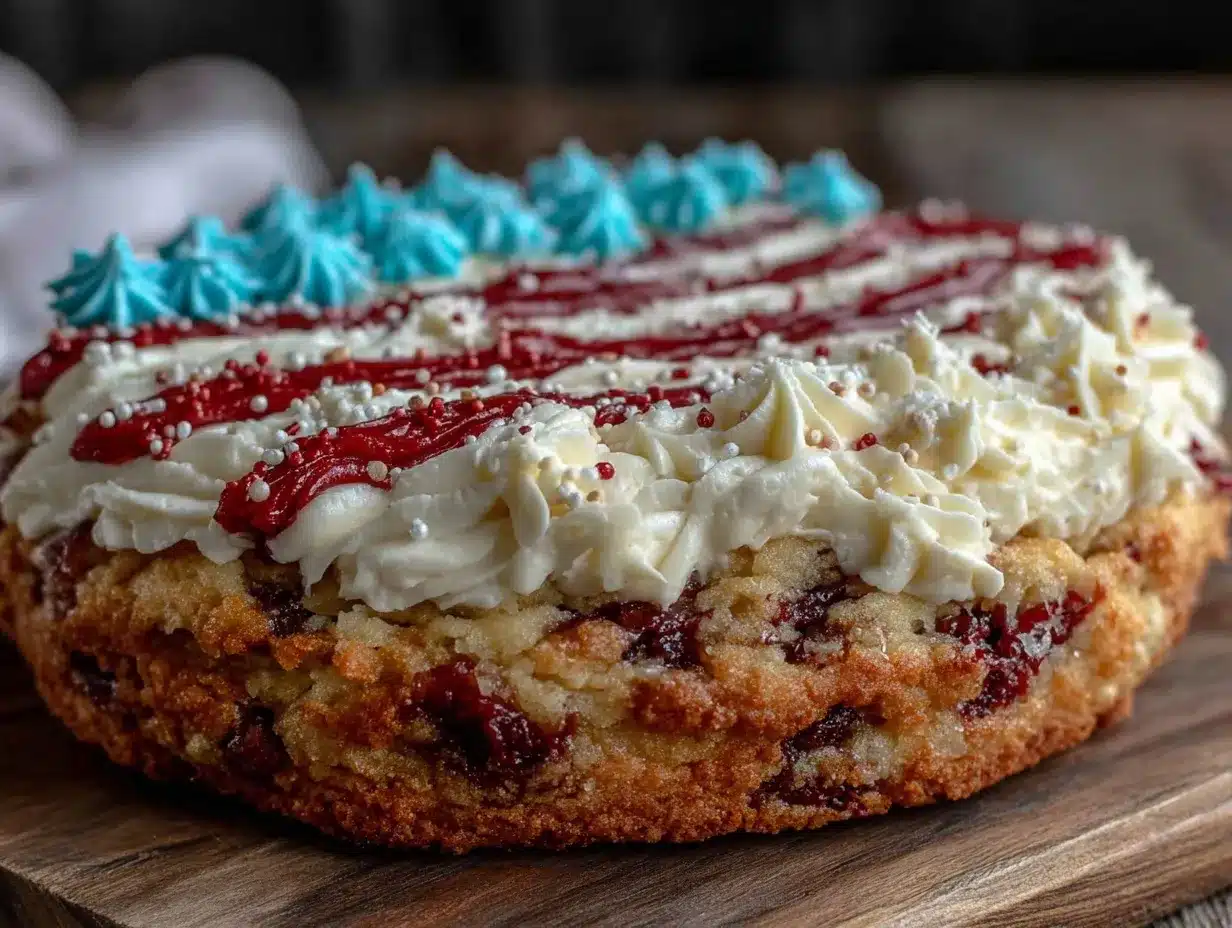 patriotic cookie cake recipe preparation steps