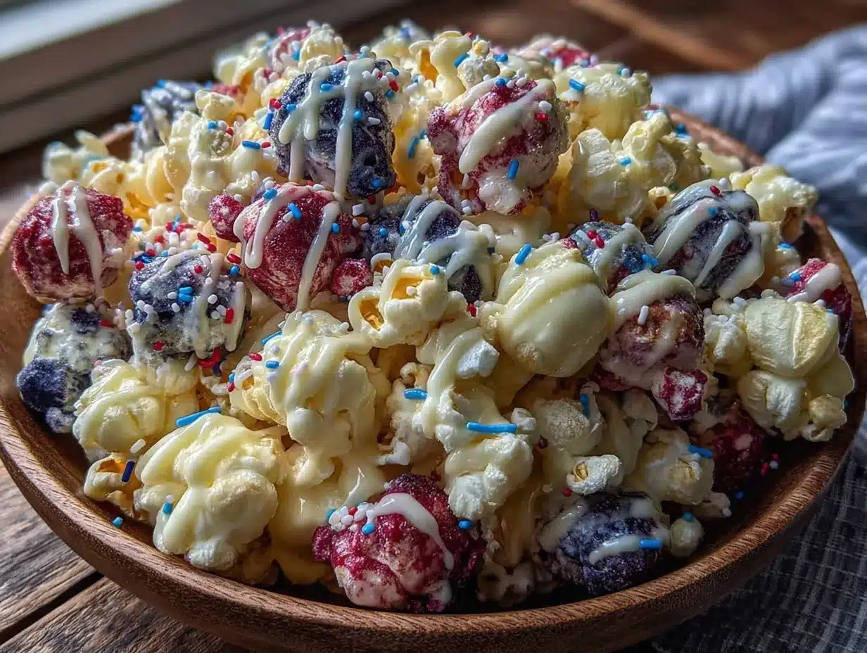 patriotic popcorn mix preparation steps