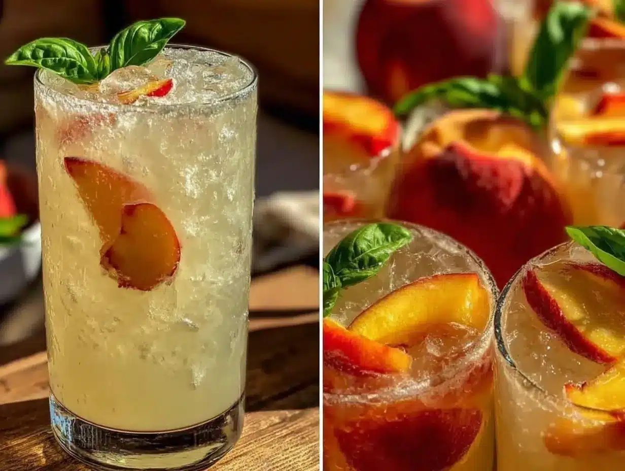 peach basil lemonade preparation steps
