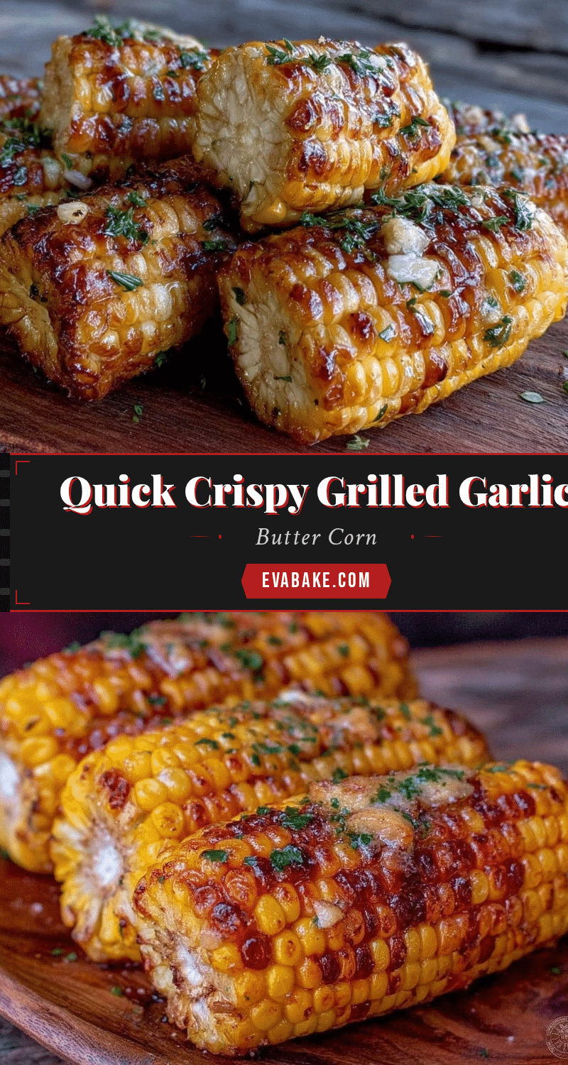 quick crispy grilled garlic butter corn on the cob recipe