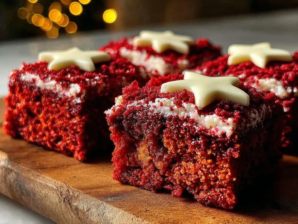 red velvet flag brownies - featured image