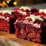 red velvet flag brownies - featured image