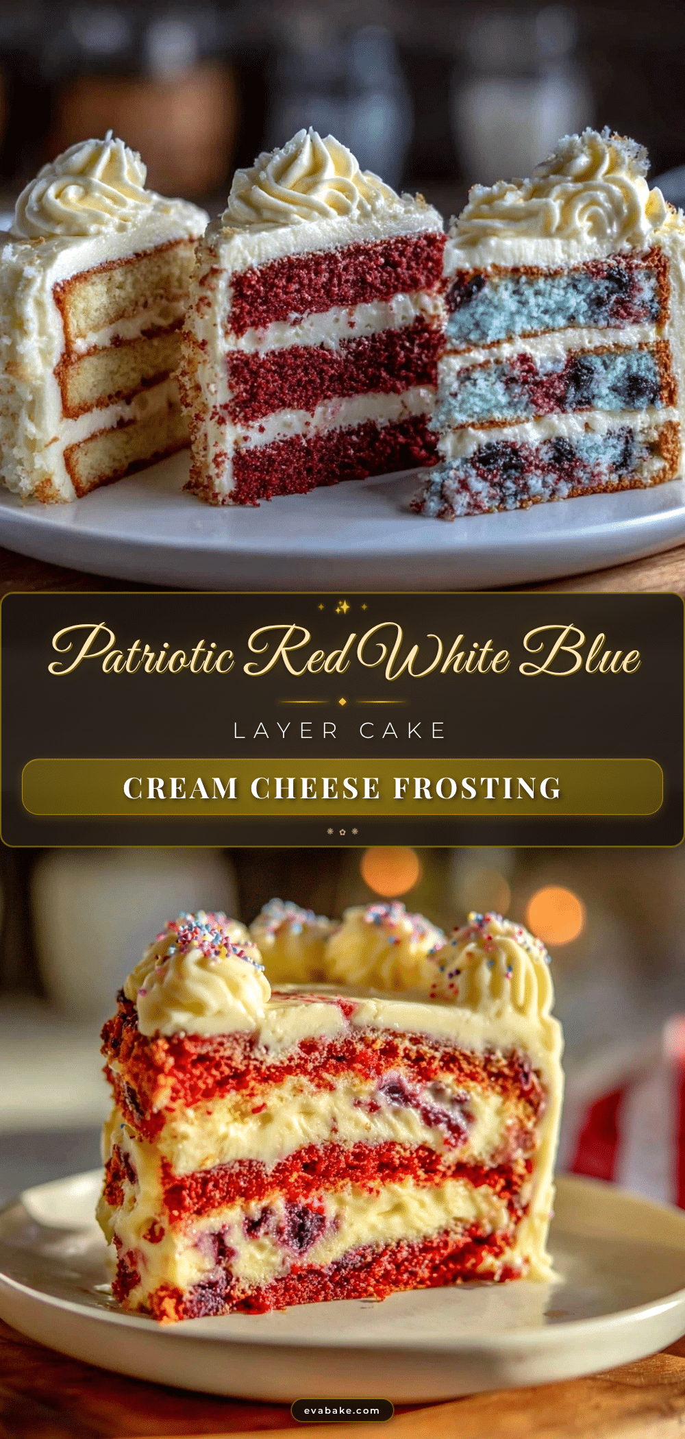 red white blue layer cake recipe