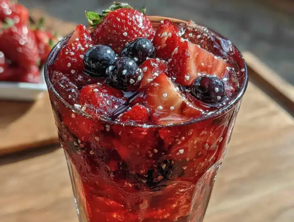 refreshing red white blue sangria - featured image