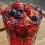 refreshing red white blue sangria - featured image