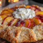 rustic nectarine galette - featured image