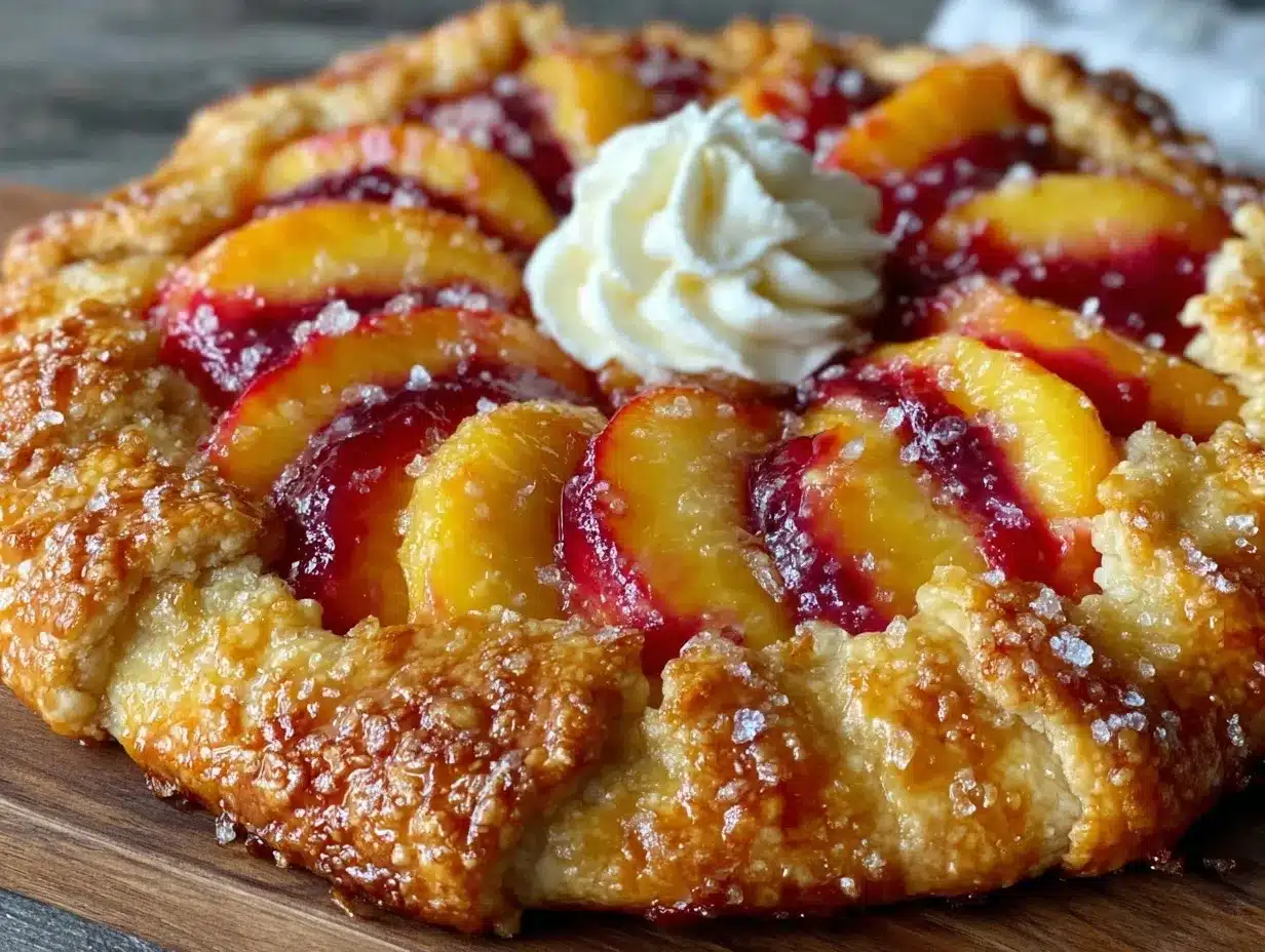 rustic nectarine galette preparation steps