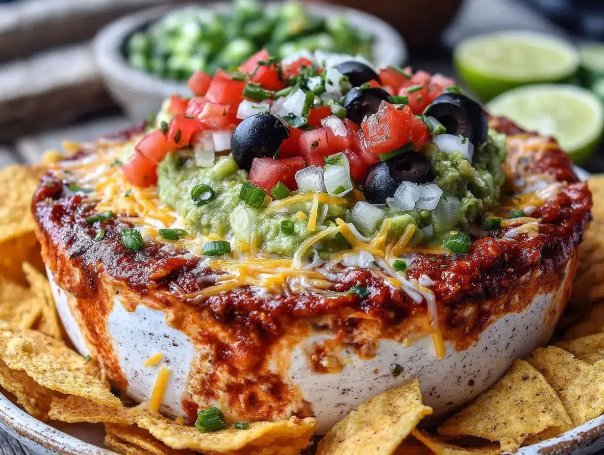 seven-layer bean dip preparation steps