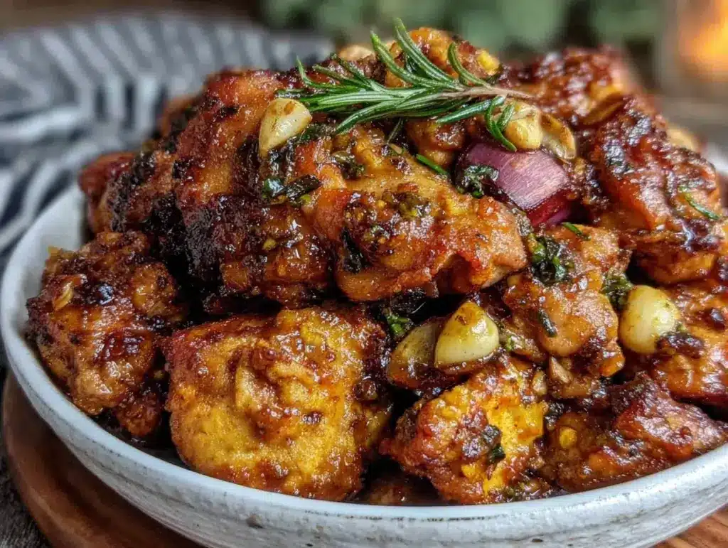 slow cooker honey garlic chicken - featured image