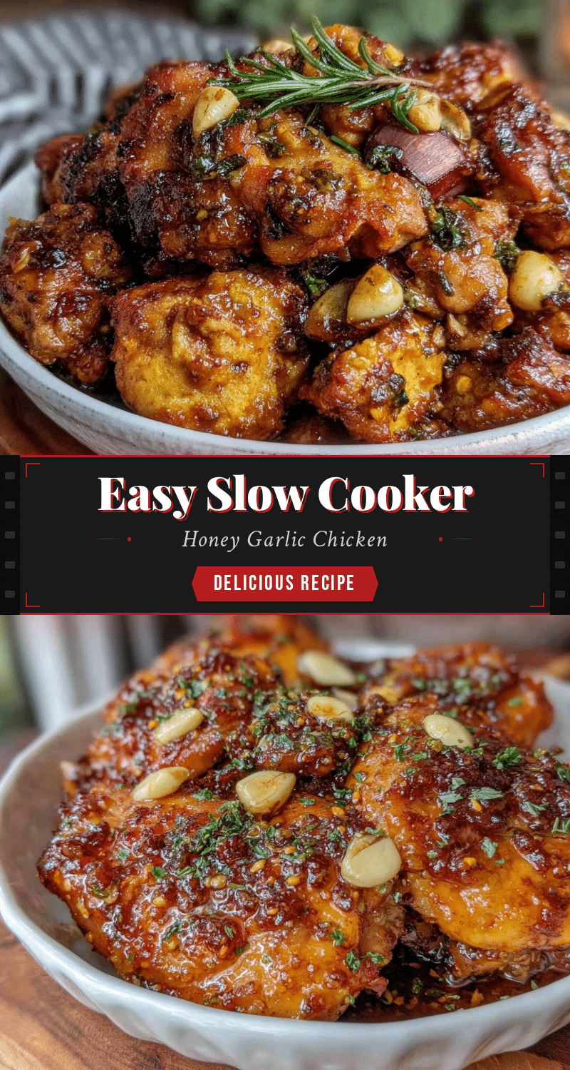 slow cooker honey garlic chicken recipe