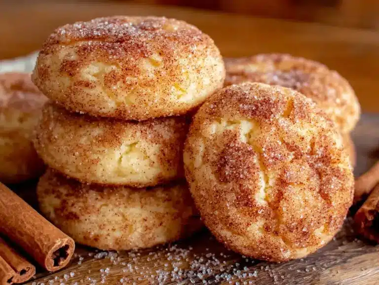 soft bakery-style snickerdoodles - featured image