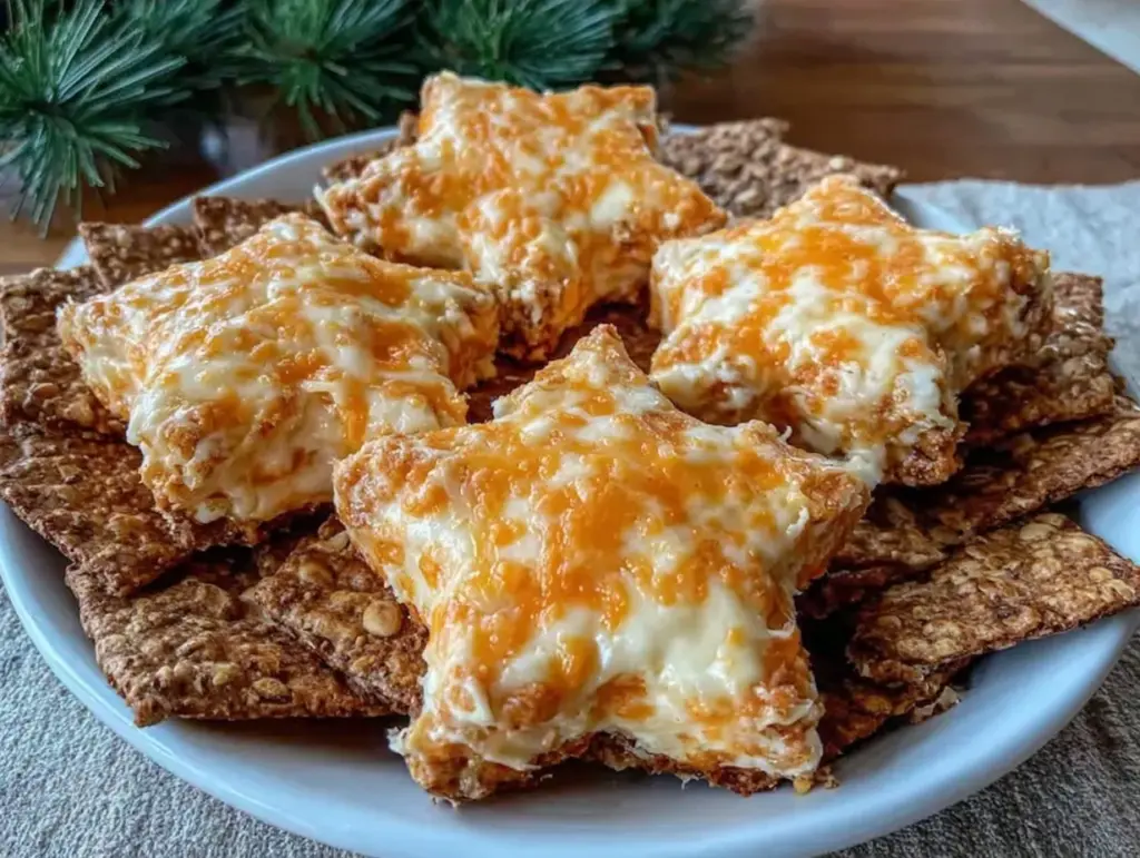 star-shaped cheese and crackers platter - featured image