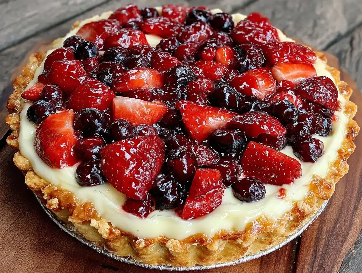 star-spangled berry tart preparation steps