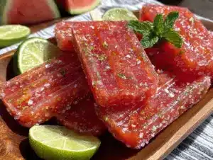 watermelon margarita popsicles - featured image