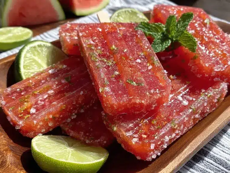 watermelon margarita popsicles - featured image
