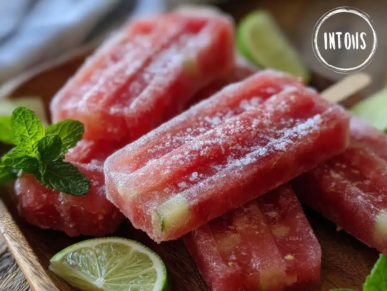 watermelon margarita popsicles preparation steps