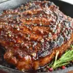 whiskey-glazed ribeye steak - featured image
