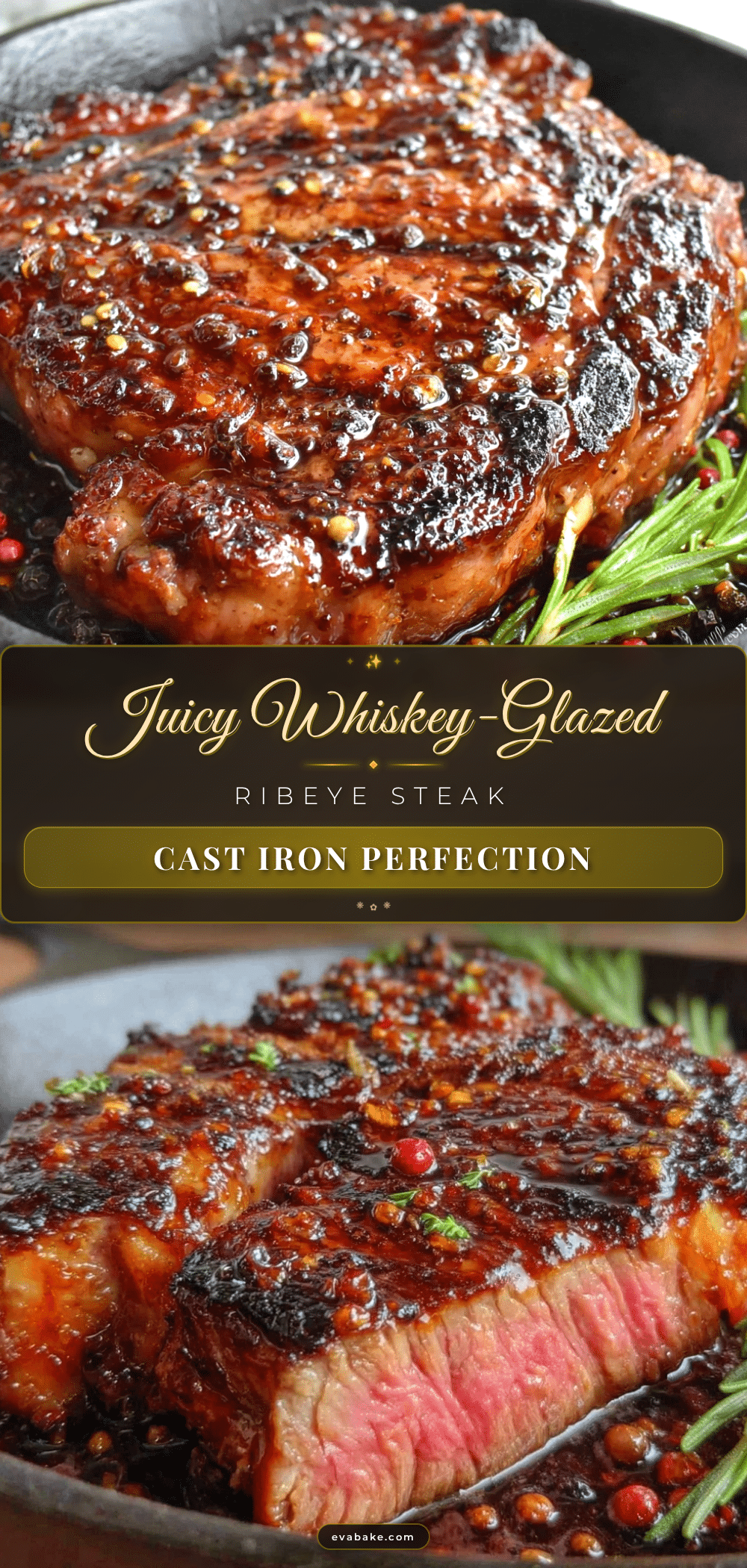 whiskey-glazed ribeye steak recipe