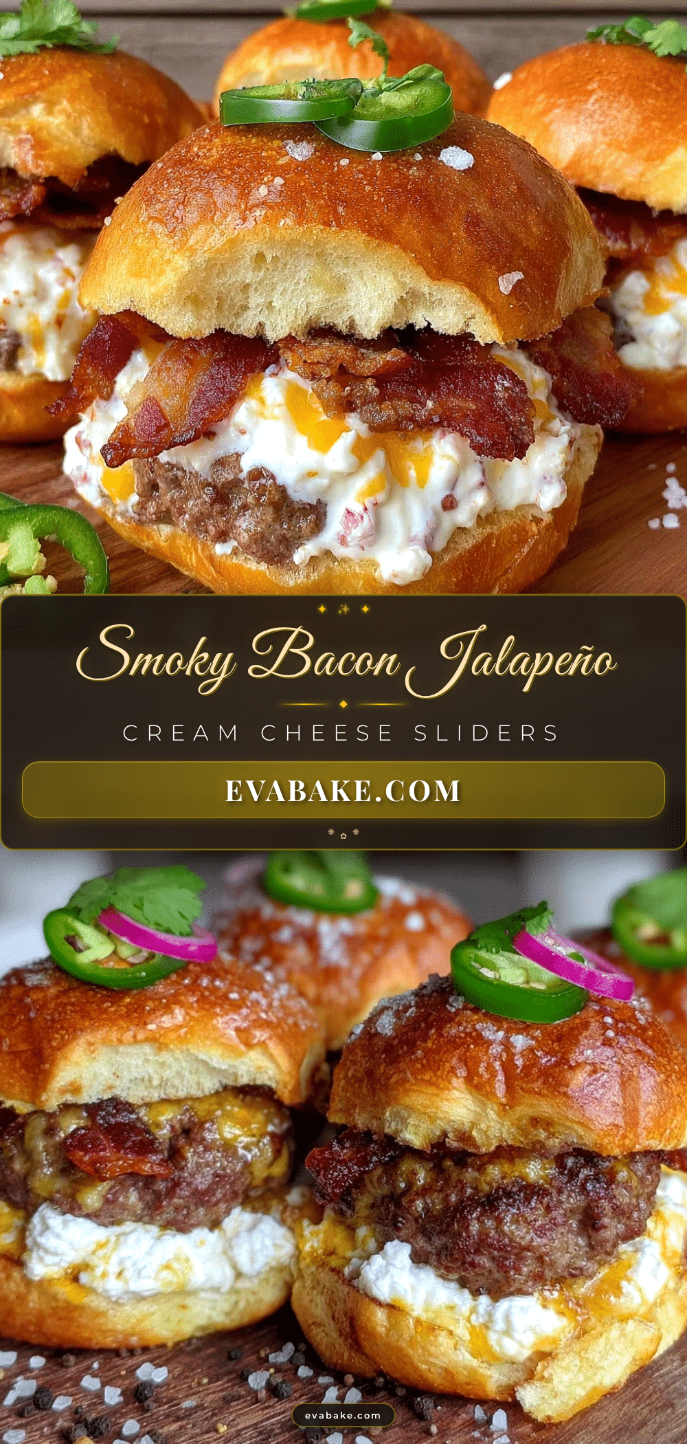 bacon jalapeño cream cheese sliders recipe