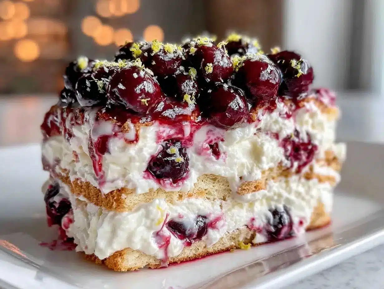 blueberry lemon burst icebox cake preparation steps