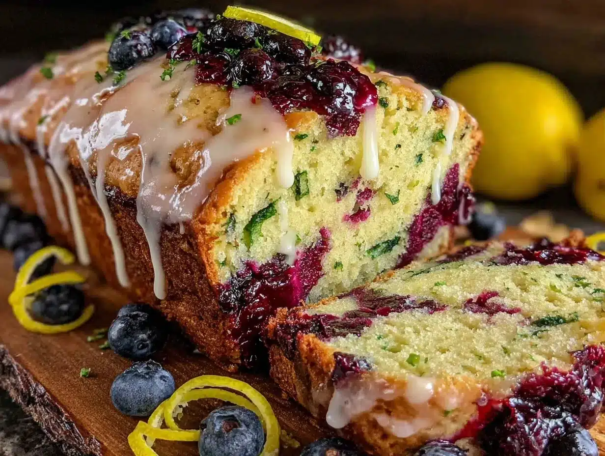 blueberry zucchini bread preparation steps