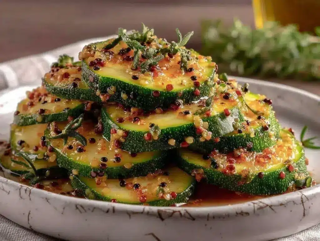bread and butter zucchini pickles - featured image